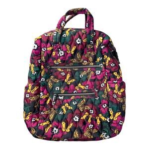 NEW Time and Tru Womens Selma BACKBACK Butterfly Floral School Work Day Trip Bag